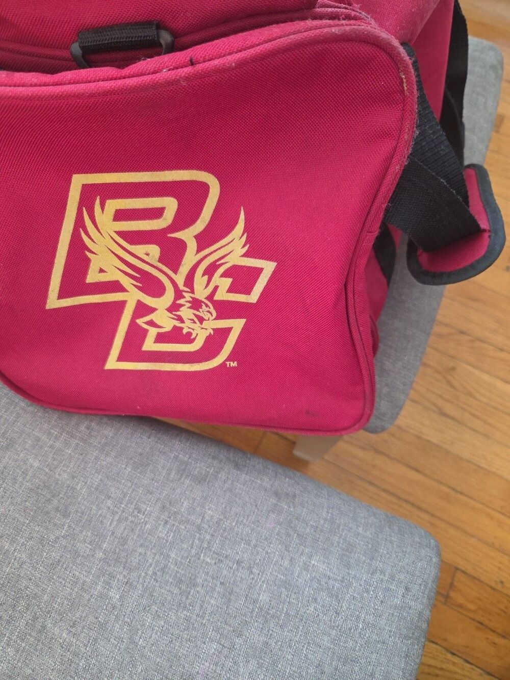 VTG 1990's BOSTON COLLEGE EAGLES BC Canvas Gym Duffle Bag Northern Terrain